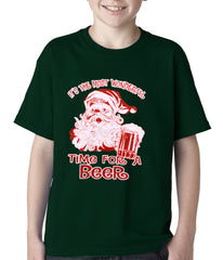 It's The Most Wonderful Time for a Beer Funny Christmas Kids T-shirt