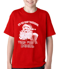 It's The Most Wonderful Time for a Beer Funny Christmas Kids T-shirt