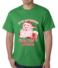 It's The Most Wonderful Time for a Beer Funny Christmas Mens T-shirt