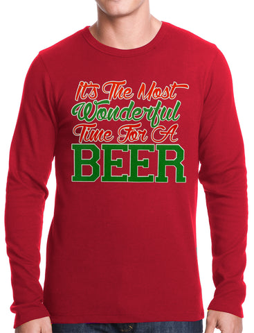 It's The Most Wonderful Time For A Beer Thermal Shirt
