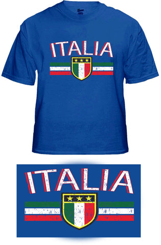 Italia Vintage Shield International Mens T-Shirt