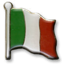 Italian Flag Lapel Pin 
