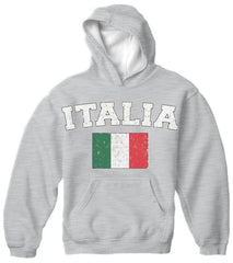 Italy "Italia" Vintage Flag International Hoodie