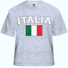 Italy "Italia" Vintage Flag International Mens T-Shirt