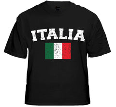 Italy "Italia" Vintage Flag International Mens T-Shirt
