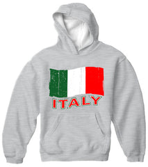Italy Vintage Flag Adult Hoodie