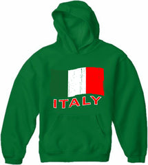 Italy Vintage Flag Adult Hoodie