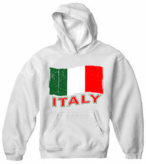 Italy Vintage Flag Adult Hoodie