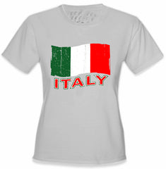 Italy Vintage Flag Girl's T-Shirt