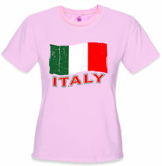 Italy Vintage Flag Girl's T-Shirt