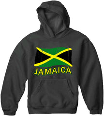 Jamaica Vintage Flag Adult Hoodie