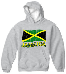 Jamaica Vintage Flag Adult Hoodie