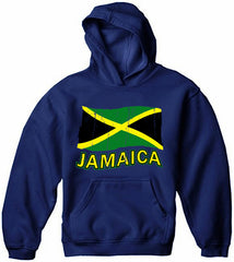 Jamaica Vintage Flag Adult Hoodie