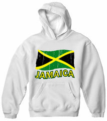 Jamaica Vintage Flag Adult Hoodie