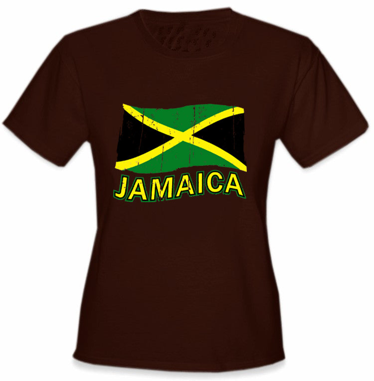 Jamaica Vintage Flag Girl's T-Shirt