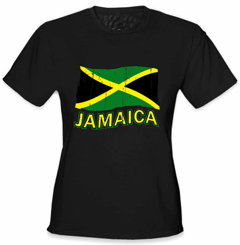 Jamaica Vintage Flag Girl's T-Shirt