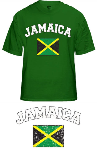 Jamaica Vintage Flag International Mens T-Shirt