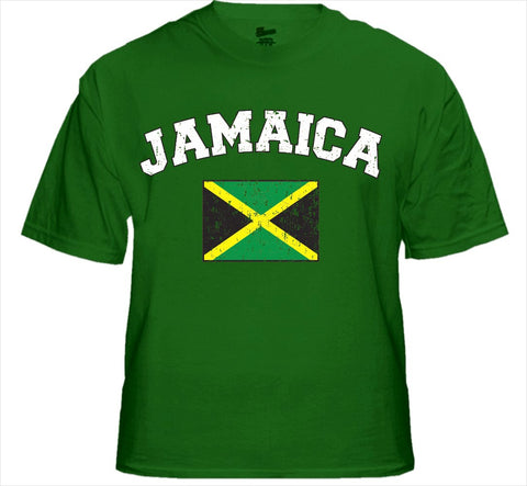 Jamaica Vintage Flag International Mens T-Shirt