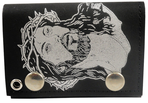 Jesus Christ Genuine Leather Chain Wallet –