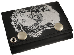 Jesus Christ Genuine Leather Chain Wallet