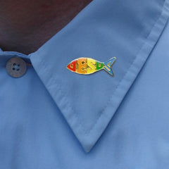 Jesus Fish Lapel Pin