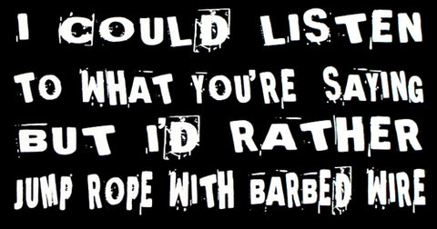 Jump Rope With Barbed Wire T-Shirt