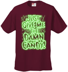 Halloween Costume T-shirts - Just Give Me The Damn Candy Glow in the Dark Mens T-shirt