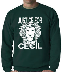 Justice For Cecil The Lion Adult Crewneck