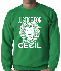 Justice For Cecil The Lion Adult Crewneck