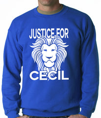 Justice For Cecil The Lion Adult Crewneck