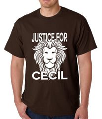 Justice For Cecil The Lion Mens T-shirt