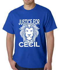 Justice For Cecil The Lion Mens T-shirt