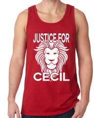 Justice For Cecil The Lion Tank Top