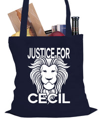 Justice For Cecil The Lion Tote Bag