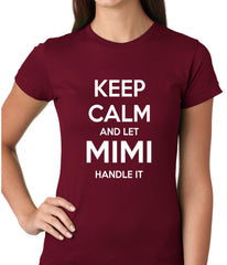 Keep Calm and Let Mimi Handle It Grandmother Girls T-shirt