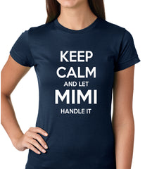 Keep Calm and Let Mimi Handle It Grandmother Girls T-shirt