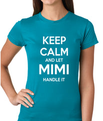 Keep Calm and Let Mimi Handle It Grandmother Girls T-shirt
