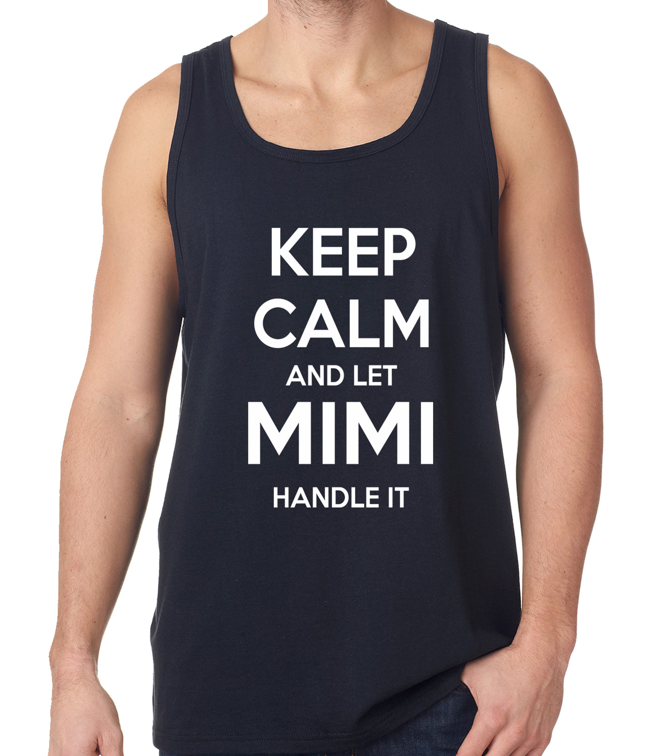 Keep Calm and Let Mimi Handle It Grandmother Tank Top