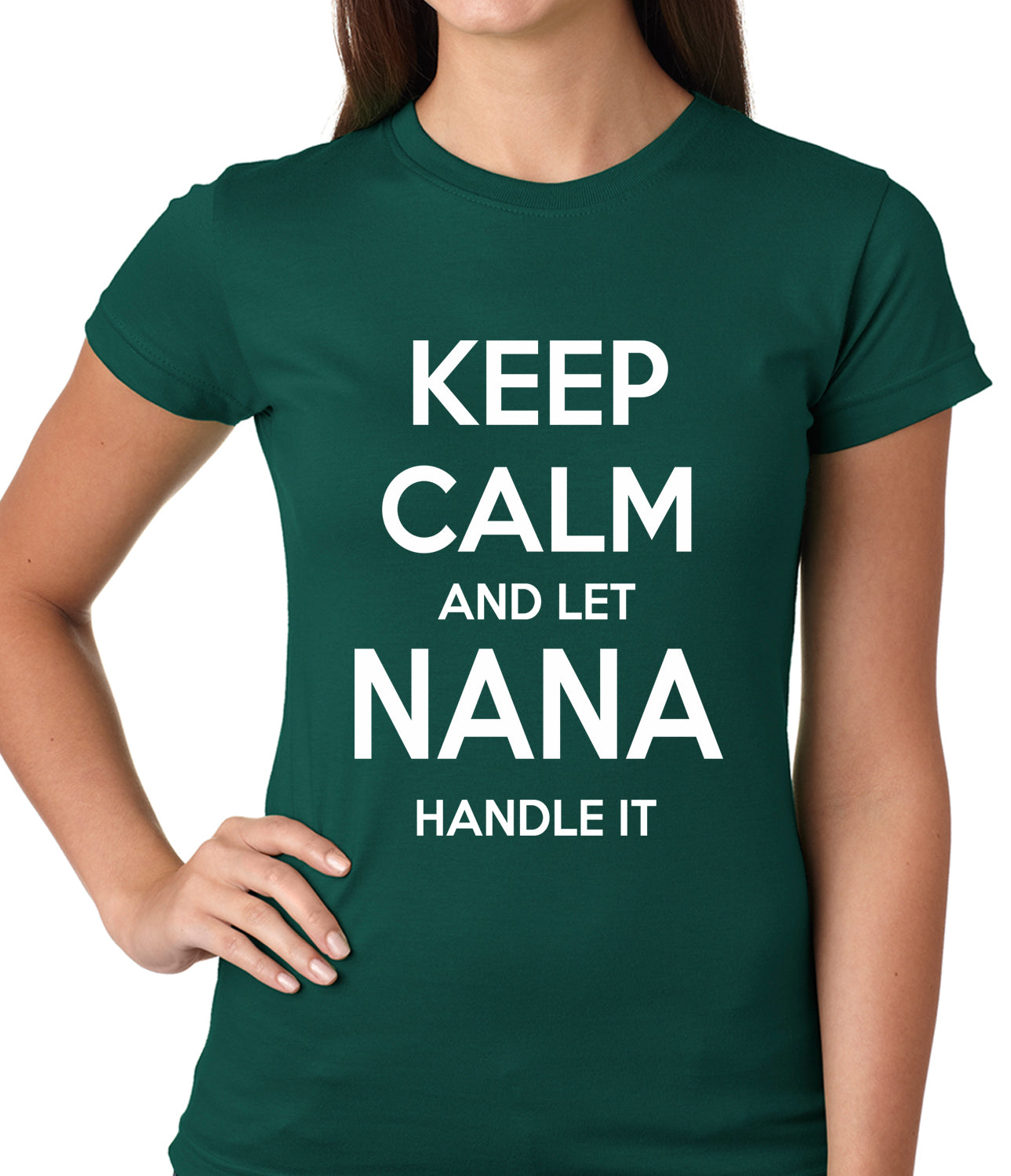 Keep Calm and Let Nana Handle It Girls T-shirt