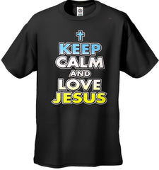 Keep Calm And Love Jesus Men's T-Shirt