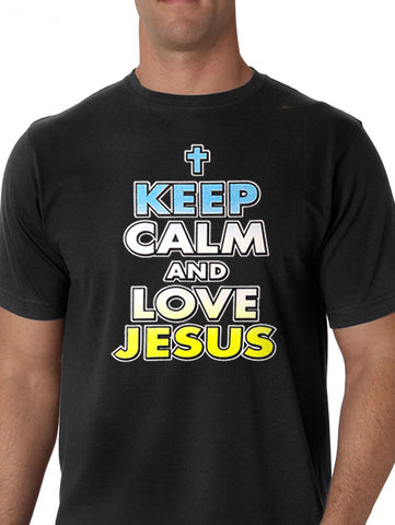 Keep Calm And Love Jesus Men's T-Shirt 