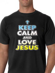 Keep Calm And Love Jesus Men's T-Shirt