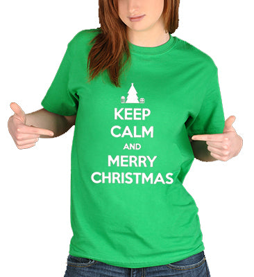 Keep Calm And Merry Christmas Girl's T-Shirt 
