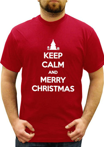 Keep Calm And Merry Christmas Men's T- Shirt