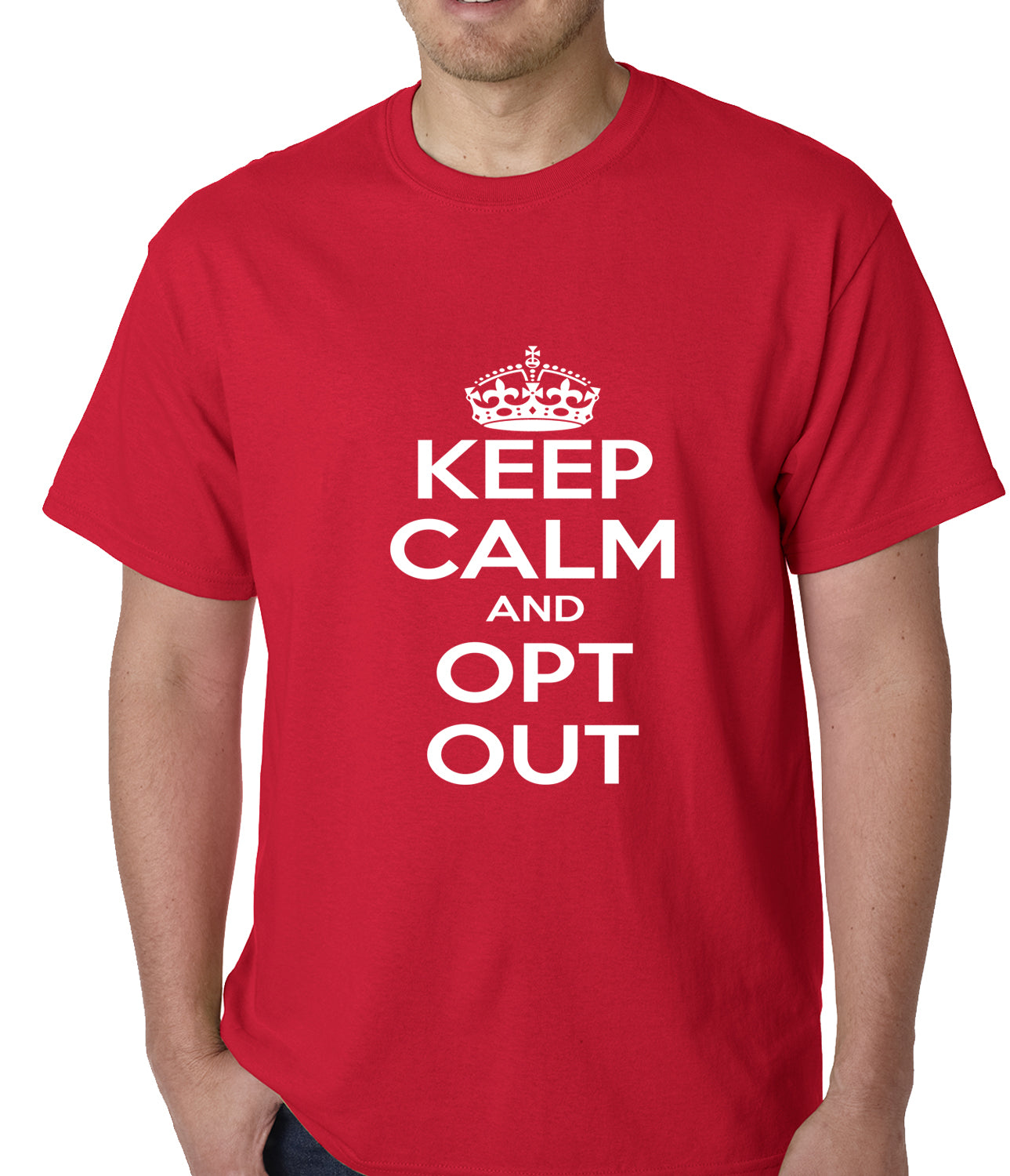 Keep Calm and Opt Out of Common Core Mens T-shirt