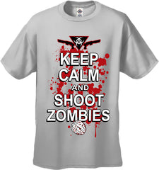 Keep Calm And Shoot Zombies Men's T-Shirt