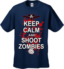 Keep Calm And Shoot Zombies Men's T-Shirt