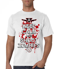 Keep Calm And Shoot Zombies Men's T-Shirt
