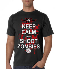 Keep Calm And Shoot Zombies Men's T-Shirt