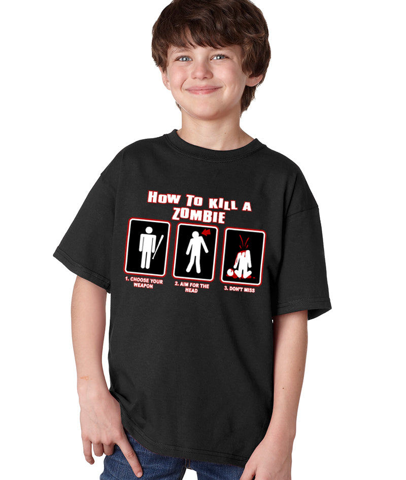 Kids How To Kill A Zombie T-Shirt